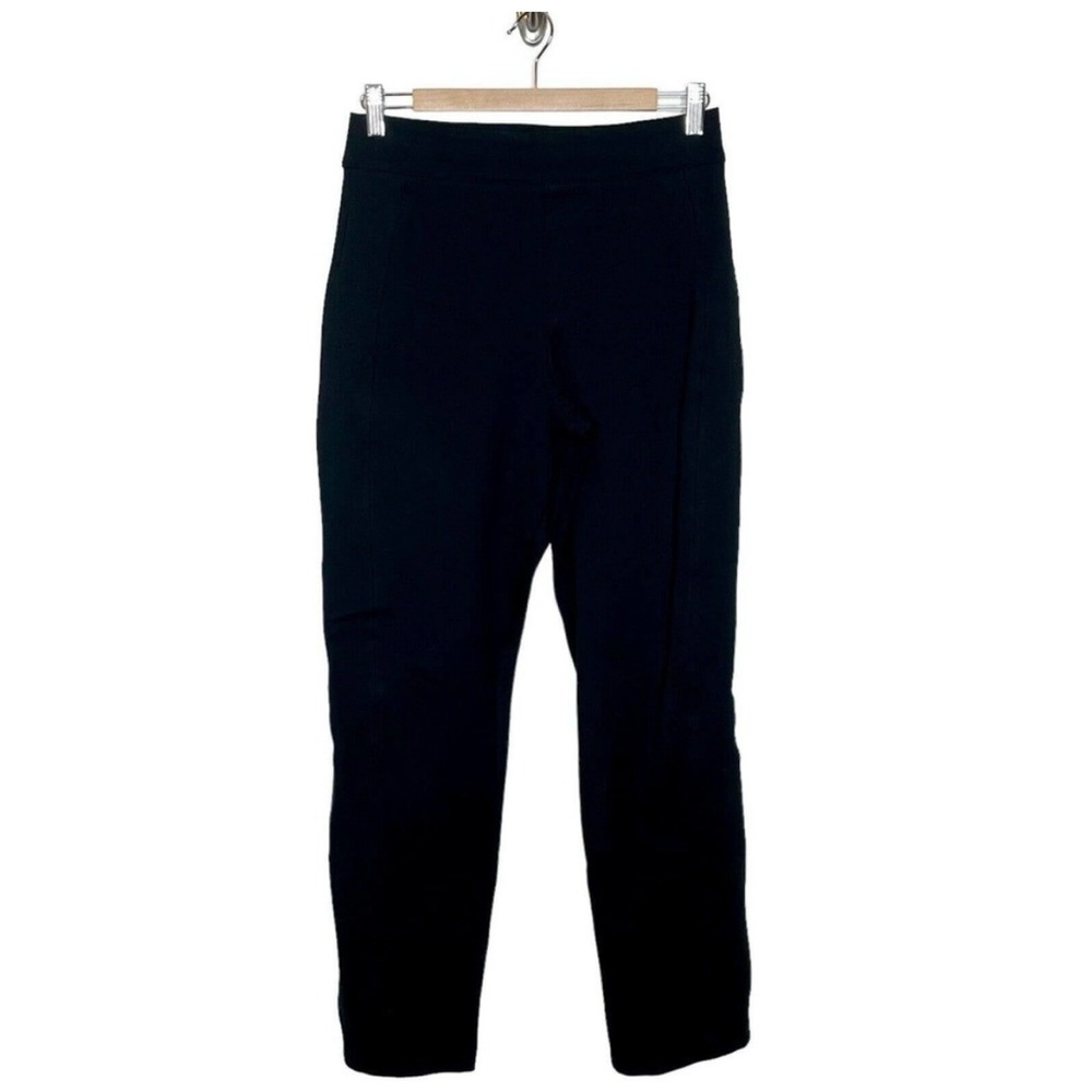 Spanx Tapered Leg Ponte Knit Pants Black Women’s Size M Pull On Career Work